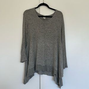 Paper Crane Heather Gray Sweater, Size Small